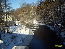 [1] der Fluss Zschopau im Winter