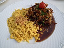 [1] Zwiebelrostbraten mit Beilage